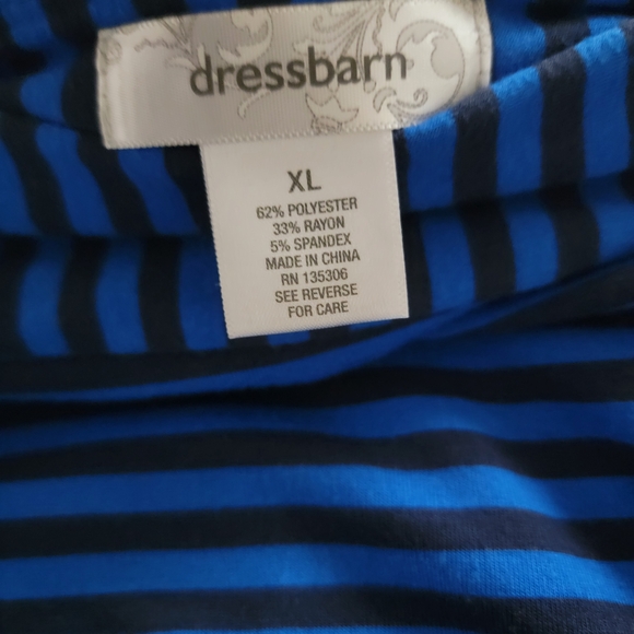 Blue & Black XL Striped Maxi Skirt - Picture 5 of 5
